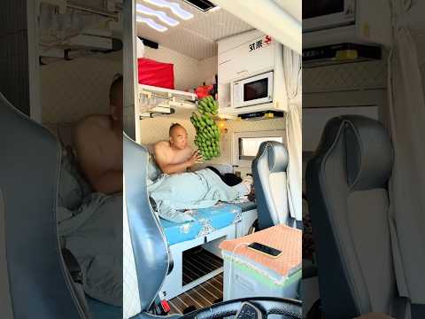 Cuộc sống hạnh phúc trên xe tải của vợ chồng tài xế #automobile #truckdriver #trucking #trucklife thumbnail
