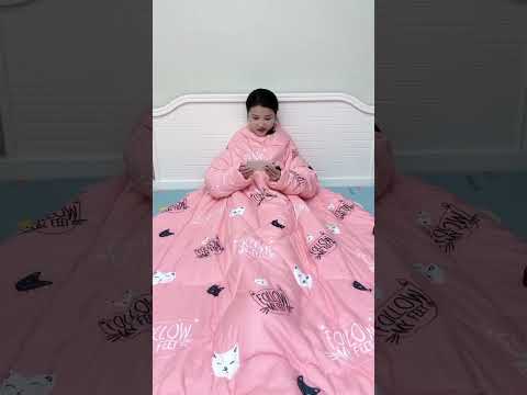 The best gift ideas for girlfriend! ✅ Lazy Wearable Cute Printed Comforter⁠⁠ thumbnail