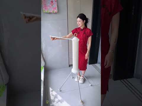 Space Saving Foldable Rotary Clothes Drying Rack( # 3289  ) 1️⃣ Product Link in Bio thumbnail