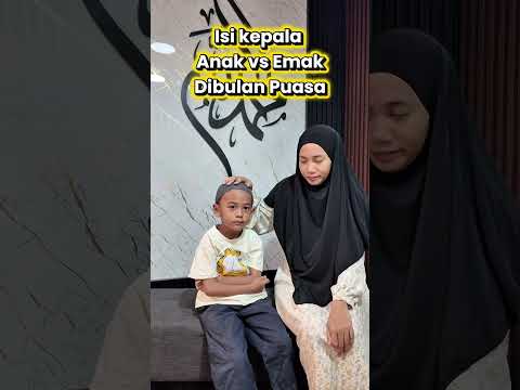 Isi kepala anak vs emak di bulan ramadan #comedy #funny #ramadan2026 thumbnail