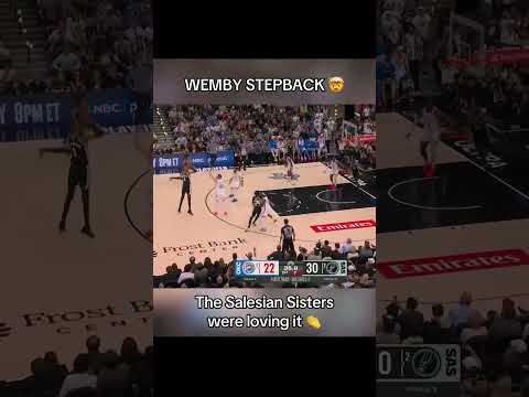 Salesian Sisters supporting Wemby and the Spurs 🙌 thumbnail
