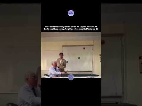 Resonant Frequency Demo: When An Object Vibrates At Its Natural Frequency, 😍 thumbnail