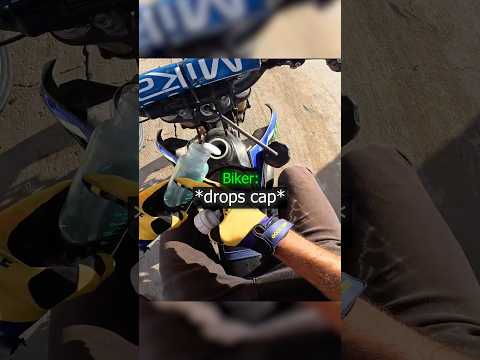 BIker Drops Cap into Gas !? thumbnail