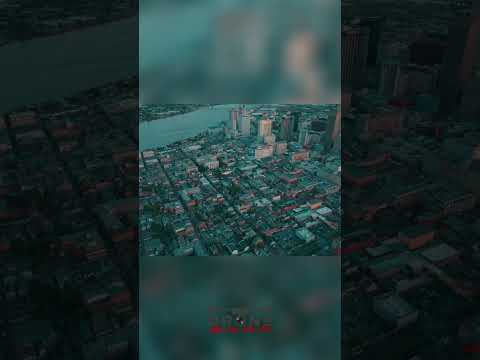 New Orleans' Stunning Aerial Views: Dusk, Diversity, and Density! #shorts thumbnail