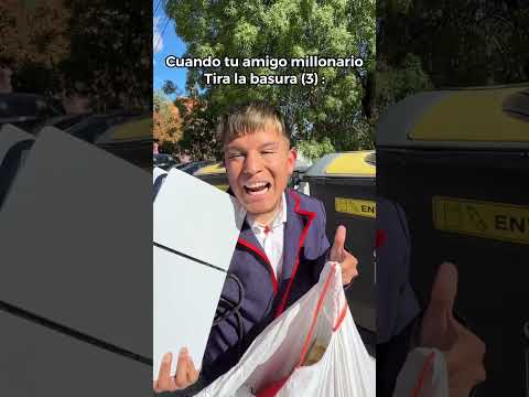 POV: Cuando Tu Amigo Millonario Tira La Basura (3) 😂🚀 Paul Ferrer #short thumbnail
