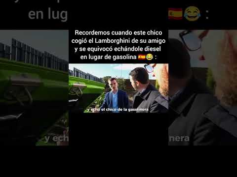 Este chico cogió el Lamborghini de su amigo y se equivocó echándole diesel en lugar de gasolina ?? thumbnail