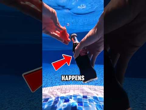 He opened a Coca Cola underwater and this Happened‼️🤯 thumbnail