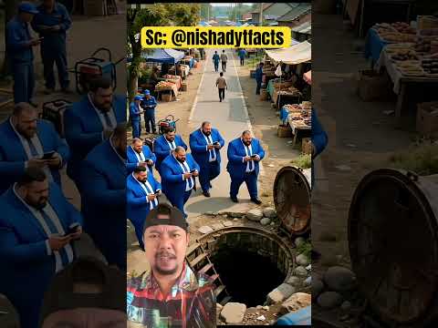 Tante om sibuk mainan Hp dijalan thumbnail
