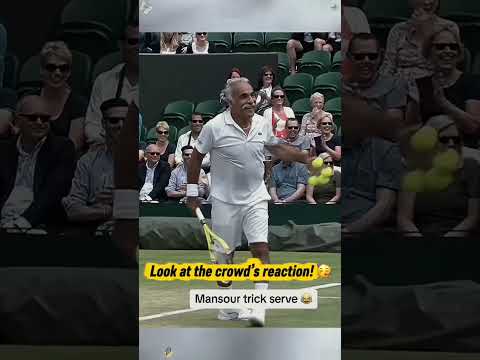 MansourBahrami #TennisComedy #TrickShot #TennisHighlights #FunnySports #djokovic #TennisMagic thumbnail