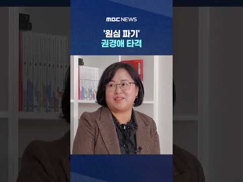 "6천 5백 배상하고 약정금도"..'원심 파기' 권경애 타격 #Shorts (MBC뉴스) thumbnail