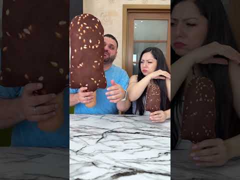 OMG Such a huge chocolate ice cream!😱 #shorts Best video by MoniLina thumbnail