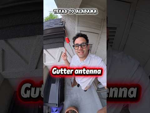 Gutter antenna 🔥 #hobby #morsecode #hamradio #antenna #howto #practice thumbnail