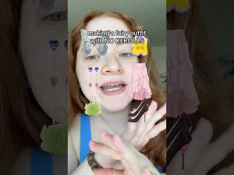 Making a FAIRY OUTFIT with NO REROLLS😭‼️ #youtubeshorts #filter #shorts #short #outfit thumbnail