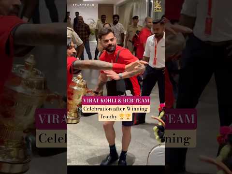 King Kohli, Krunal Pandya's Trophy Party! 🏆😂 RCB Players Celebrate IPL 2026 Victory In Hotel ❤️💛 thumbnail