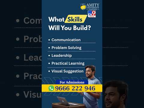 Confused After 12th? Kickstart your career –Amity Hyderabad Admissions Open 2026  ?9666222946 -TV9 thumbnail