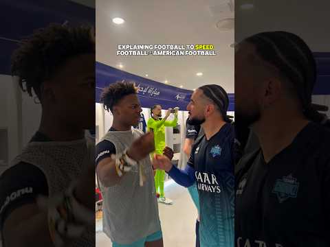 Tried to explain to Speed that football is about skills… not hits ⚽😅 thumbnail