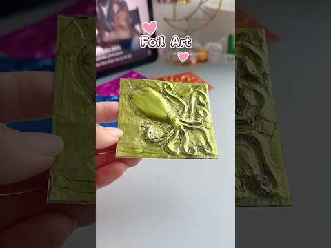 Foil Art?✨Room decor idea #shorts #art #drawing #painting #youtubeshortsindia thumbnail