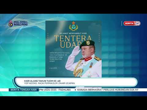 1 JUN 2026 - BERITA TGH HARI - HARI ULANG TAHUN TUDM KE-68: YDP AGONG, RAJA PERMAISURI ZAHIR UCAPAN thumbnail
