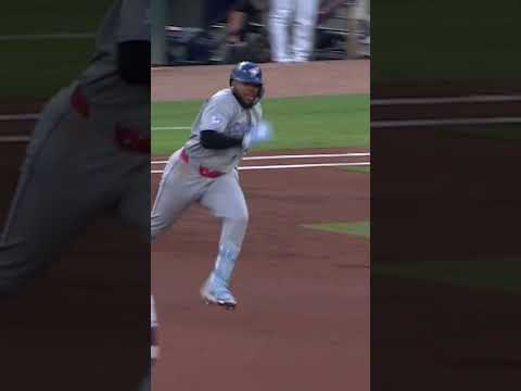 Vladdy Jr. let Acuña Jr. hear about it after he beat the throw 🤣 thumbnail