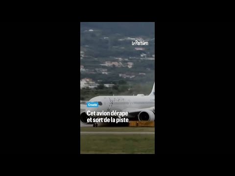 En Croatie, un avion dérape et sort de la piste thumbnail