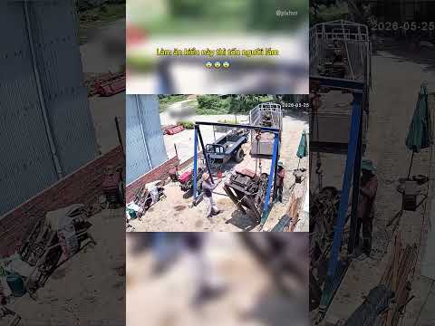 Làm ăn kiểu này thì tốn người lắm 😨 #antoanlaodong #shorts thumbnail