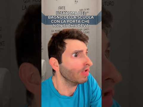 ✨Ho ancora gli incubi ✨ #scuola #bagno #ricordi #videocomico #stevemozz thumbnail