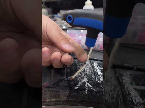 Flat tire 🛞 🦺 These self- sealing rubber nails plug 🚗 punctures fast without removing the tire. thumbnail