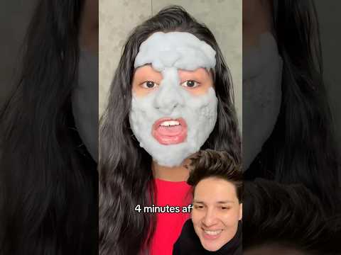 Kendi kendine köpüren maskeden deniyorum! Cilt maskesi #shorts #skincare  cr: dorocubillo thumbnail