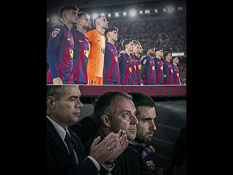 A moment of silence was held for Hansi Flick's father who passed away today Barcelona showed thumbnail