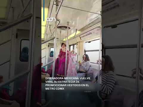 La original  de venta vestidos que conquistó a los usuarios del Metro capitalino. thumbnail