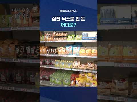삼전·닉스로 번 돈 어디로?‥유통업계 양극화 뚜렷 #Shorts (MBC뉴스) thumbnail