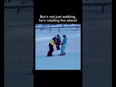 Bro's not just walking, he's rotating the planet ? Sub for more! #shorts thumbnail