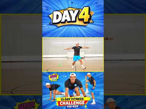 Day 4 is here! ?Let’s build strength and have fun moving!#fitnesschallenge #kidsfitness #workout thumbnail