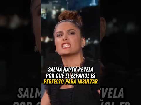 Salma Hayek revela por qué el español es perfecto para insultar 😂🔥 │ ByCrisZ Cine #shorts thumbnail