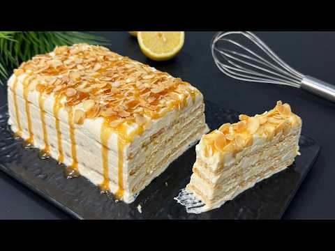 TORTA LIMONE SENZA FORNO 🍋Senza UOVA! in 5 Minuti 🍋 Velocissima e BUONISSIMA! thumbnail
