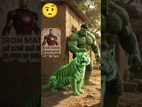 Hulk ki berojgari se parisan hulk lada iron man ke sath##comedy ##funny #### thumbnail