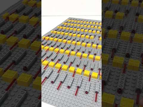 Firing A Lego Chain Reaction #shorts #lego #satisfying thumbnail