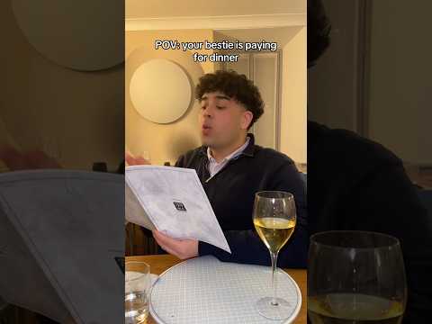 When your bestie is paying for dinner 😂 thumbnail