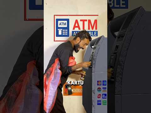 ATM rusak karena kartu ATM diolesi minyak #shortsvideo thumbnail