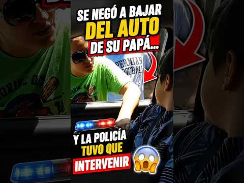 Se negó a bajar del auto de su papá… y la policía terminó interviniendo 😳 thumbnail