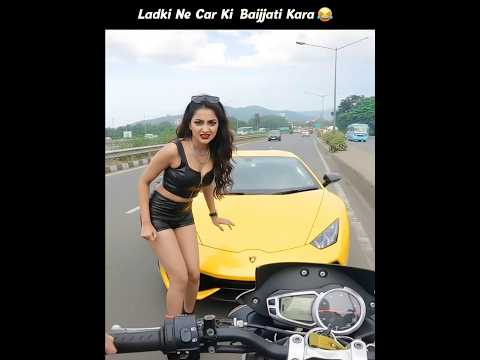 Ladki Ne Car Ki Baijjati Kara 🤣 Crazy Reaction Girl 🔥 Aaryan Kelvin thumbnail