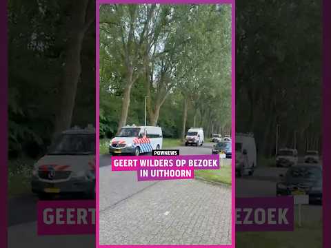 Gezellig, Geert Wilders op bezoek in Uithoorn. #wilders  #pownews  #politie thumbnail