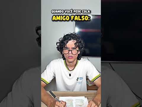 O que você faria se alguém te pedisse cola? 😯 thumbnail