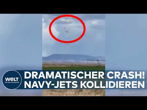 USA: Dramatischer Crash bei Flugshow in Idaho – Augenzeugen filmen Kollision zweier Navy-Jets! thumbnail