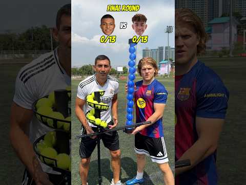 ??SPEED OF TENNIS BALLS VS FOOTBALLERS | ? WHO WON!? thumbnail