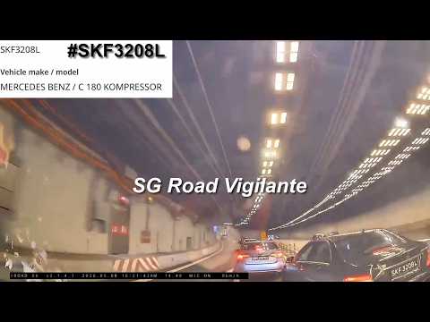 8may2026  #SKF3208L mercedes c180 cut off camcar does not wish to queue . last min exit expressway thumbnail