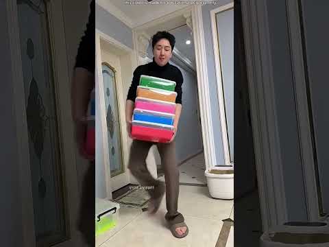 صنع زوجي لوحة فنية بألوان قوس قزح من مادة السلايم 🎨 thumbnail