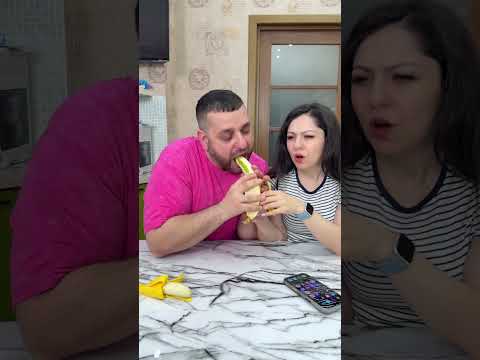 OMG Banana with a surprise!😂 #shorts Best video by MoniLina thumbnail