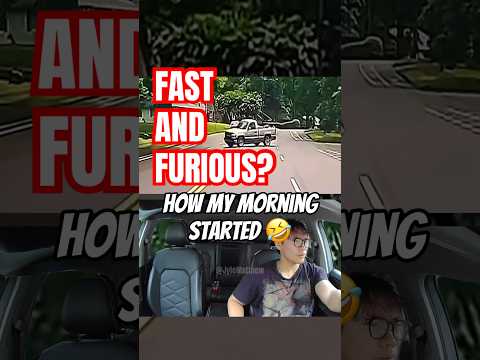 That’s one way to get out the driveway 🤣 #cars #dashcam #parody #jylez06 thumbnail