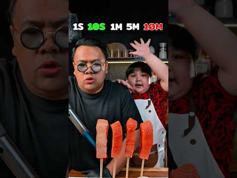 Salmon VS Fire With My Son #food #shorts thumbnail